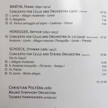CD Arthur Honegger: Christian Poltéra Plays Martin, Honegger, Schoeck