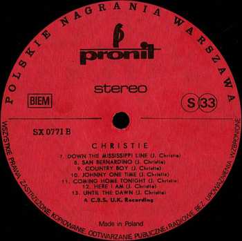 LP Christie: Christie