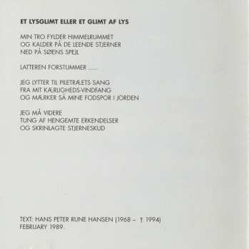 CD Christina Nielsen + Carsten Dahl Duo: Lys På Himlen