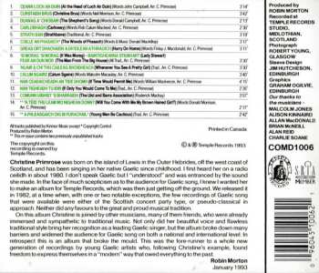 CD Christine Primrose: Aite Mo Ghaoil = Place Of My Heart