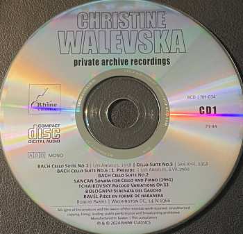 8CD/Dobozkészlet Christine Walevska: The Beauty & The Bow (Private Archive Recordings)