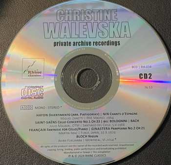 8CD/Dobozkészlet Christine Walevska: The Beauty & The Bow (Private Archive Recordings)