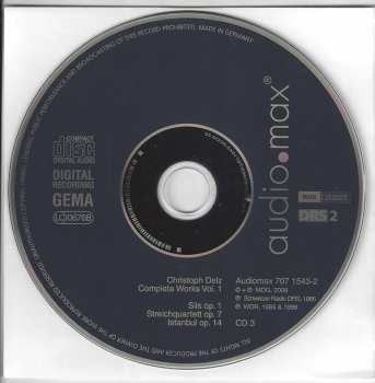 3CD/Dobozkészlet Christoph Delz: Complete Works Vol. 1
