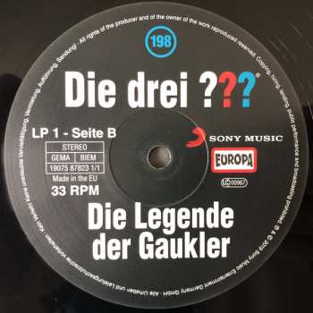 2LP Christoph Dittert: Die Drei ??? 198 - Die Legende Der Gaukler  LTD