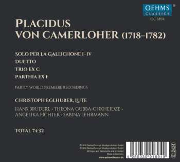 CD Christoph Eglhuber: Solo Per la Gallichone: The Lute Music Of Placidus von Camerloher