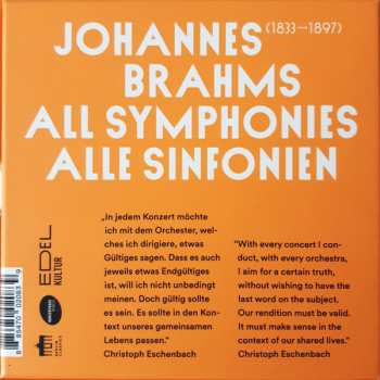 4CD/Dobozkészlet Johannes Brahms: The Symphonies