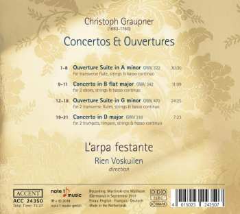 CD Barockorchester L'Arpa Festante: Concertos & Overtures