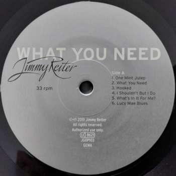 LP Christoph "Jimmy" Reiter: What You Need