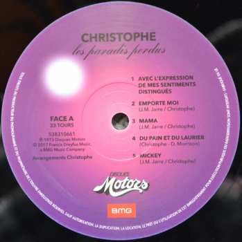 LP Christophe: Les Paradis Perdus