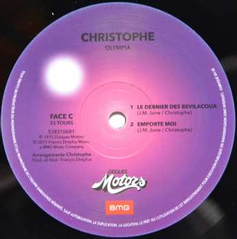 2LP Christophe: Olympia