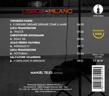 CD Salvatore Sciarrino: Lisboa-Milano