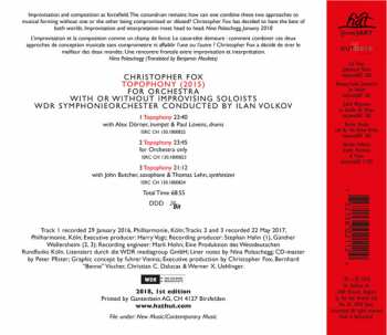 CD WDR Sinfonieorchester Köln: Topophony