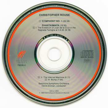 CD David Zinman: Symphony No. 1 / Phantasmata