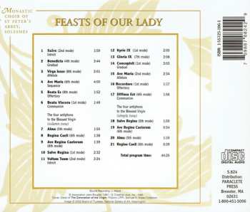 CD Chœur Des Moines De L'Abbaye Saint-Pierre De Solesmes: Feasts Of Our Lady