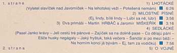 LP Horňácká Cimbálová Muzika Martina Hrbáče: Zpěvy Hanácka