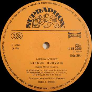LP Spejbl & Hurvínek: Cirkus Hurvajs