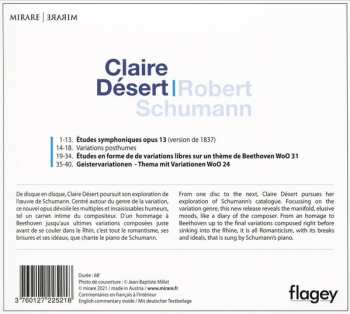 CD Robert Schumann: Études Symphoniques, Op. 13 / Études Sur Un Thème De Beethoven, WoO 31 / Geistervariationen, WoO 24