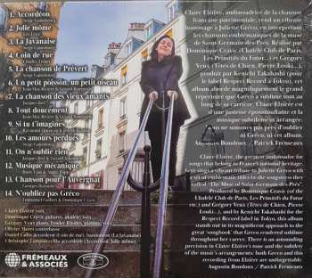 CD Claire Elzière: N'oubliez Pas Gréco