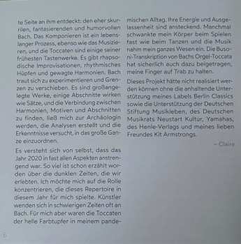 CD Claire Huangci: Bach Toccatas