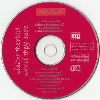 CD Claire Martin: Devil May Care