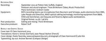 SACD Karol Szymanowski: Etude