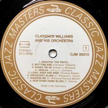 LP Clarence Williams And His Orchestra: Clarence Williams Orchestra With King Oliver & Bennie Moten