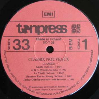 LP Classix Nouveaux: Classics