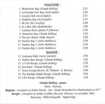 CD Claude Bolling: Ragtime Bolling & Boogie