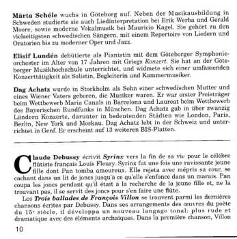 CD Claude Debussy: Vocal And Chamber Music