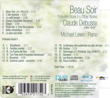 CD/Blu-ray Claude Debussy: Beau Soir - Prèludes Book II & Other Works