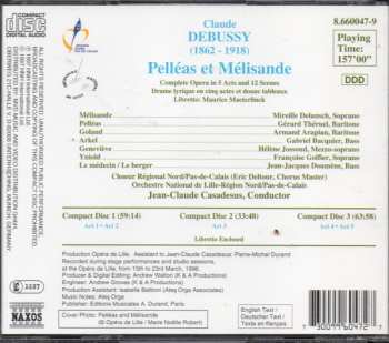 3CD Claude Debussy: Pelléas Et Mélisande 