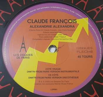 LP Claude François: Alexandrie Alexandra (Versions Spéciales Par Dimitri From Paris)
