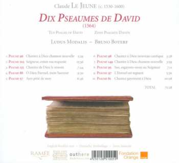 CD Claude Le Jeune: Dix Pseaumes De David