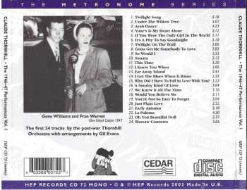 CD Claude Thornhill And His Orchestra: The 1946~47 Performances Vol. 1