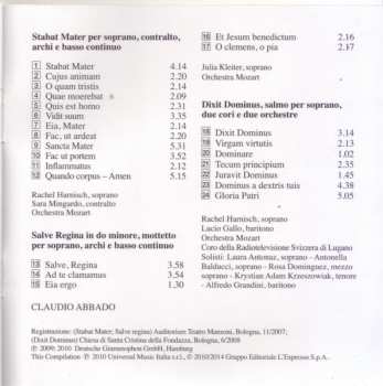 CD Claudio Abbado: Pergolesi: Stabat Mater / Salve Regina / Dixit Dominus