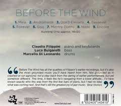 CD Claudio Filippini Trio: Before The Wind