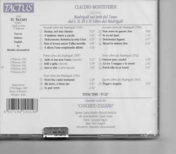 CD Claudio Monteverdi: Madrigali Sui Testi Del Tasso