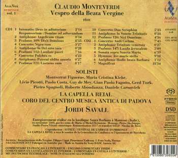 2SACD Claudio Monteverdi: Vespro Della Beata Vergine 1610