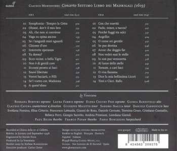 2CD Claudio Monteverdi: Concerto - Settimo Libro Dei Madrigali - 1619