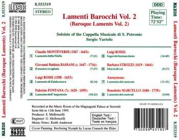 CD Claudio Monteverdi: Lamenti Barocchi Vol.2