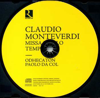 CD Claudio Monteverdi: Missa In Illo Tempore