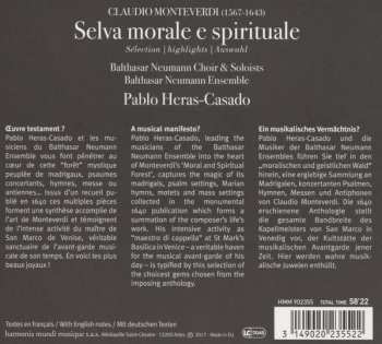CD Claudio Monteverdi: Selva Morale E Spirituale - Séléction / Highlights / Auswahl