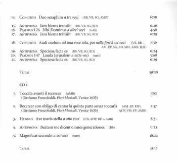 2CD Claudio Monteverdi: Vespro Della Beata Vergine