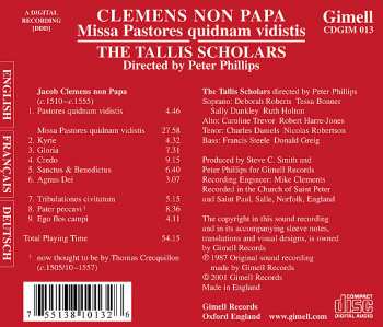 CD The Tallis Scholars: Missa Pastores Quidnam Vidistis