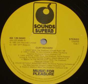 3LP/Dobozkészlet Cliff Richard: Cliff Richard