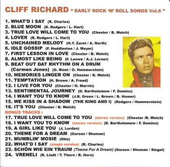 CD Cliff Richard: "Early Rock 'N' Roll Songs" Vol. 6