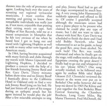 CD Lightnin' Hopkins: Live! At The 1966 Berkeley Blues Festival