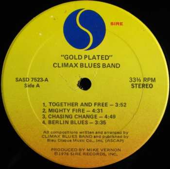 LP Climax Blues Band: Gold Plated