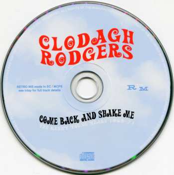 CD Clodagh Rodgers: Come Back And Shake Me: The Kenny Young Years 1969-71