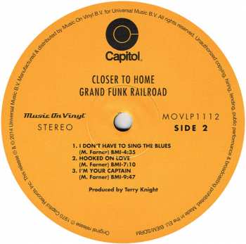 LP Grand Funk Railroad: Closer To Home